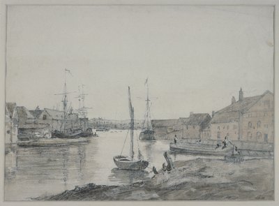 Warehouses & Shipping on the Orwell at Ipswich by John Constable