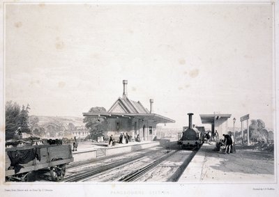 Pangbourne Station by John Cooke Bourne