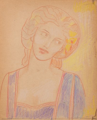 Untitled [Medieval female figure] by John Duncan