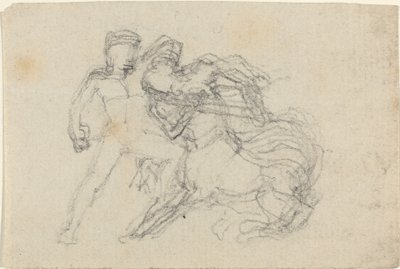 Battle between Man and Centaur by John Flaxman