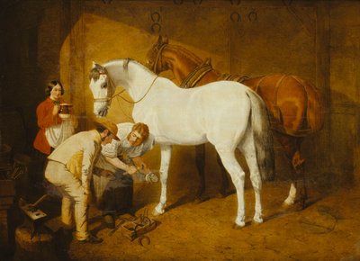 Shoeing the Favourite by John Frederick Herring Senior