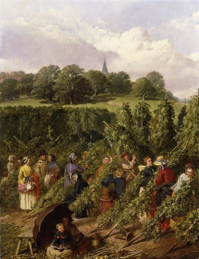 The Hop Pickers by John Frederick Herring Senior