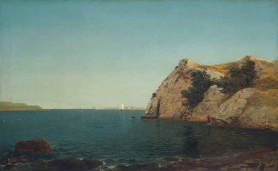 Beacon Rock, Newport Harbor by John Frederick Kensett