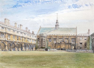 Hall of Trinity College, Cambridge, 1889 by John Fulleylove