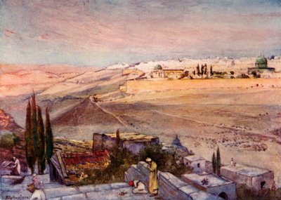 Sunrise from the Mount of Olives by John Fulleylove