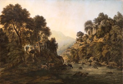 Cattle by the Riverside by John Glover