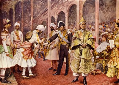 A durbar by John Henry Frederick (after) Bacon