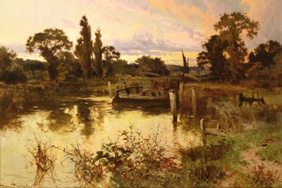 The River at Sunset by John Horace Hooper