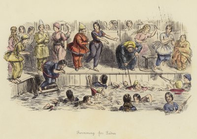 Swimming for Ladies by John Leech