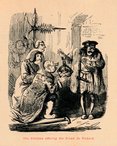 The Citizens offering the Crown to Richard by John Leech