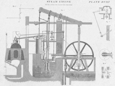 Steam Engine, c1813 by John Moffat