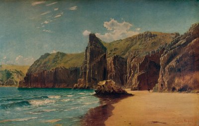 Cliffs at Barlow, c1877 by John Mogford