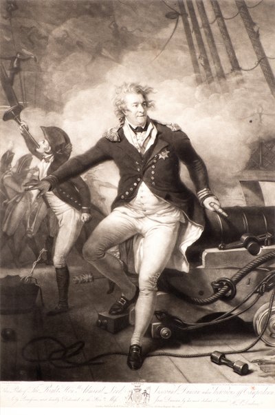 Viscount Duncan Victorious off Camperdown by John Raphael Smith