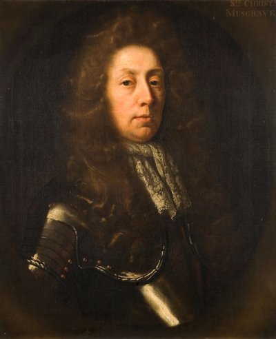 Portrait Of Sir Charles Musgrave, 1691 by John Riley