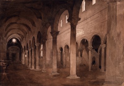 Interior of San Frediano, Lucca by John Ruskin