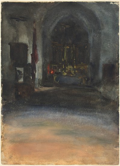 Spanish Church Interior by John Singer Sargent
