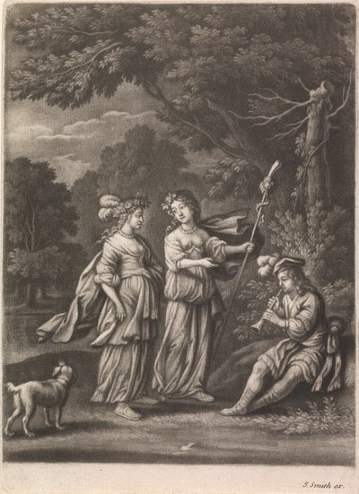 Pastoral Scene with a Shawm Player by John Smith