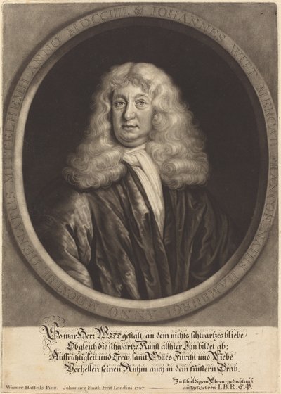 Johannes Witt by John Smith after Werner Hassells