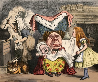 Alice, the Duchess, and the Baby, 1889 by John Tenniel