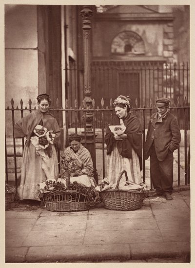Covent Garden Flower Women by John Thomson