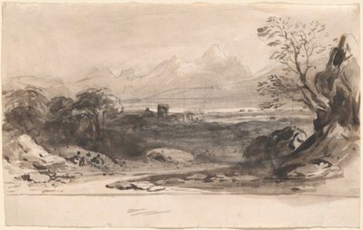 Landscape with Ruins by John Varley