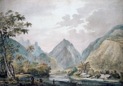 View of Vaitepiha Valley, Tahiti, 1777 by John Webber