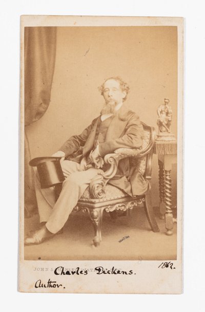 Carte-de-visite of Charles Dickens by John and Charles Watkins