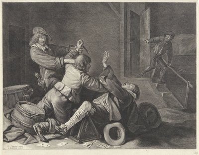 Fight in an Interior by Jonas Suyderhoef
