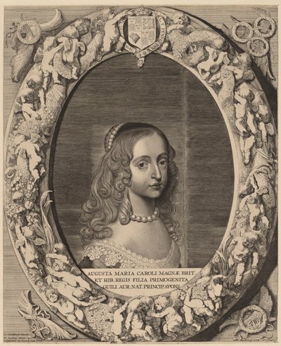 Mary I Stuart by Jonas Suyderhoff after Gerrit van Honthorst