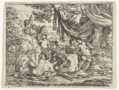 Satyrs and Nymphs Under a Tree by Jonas Umbach