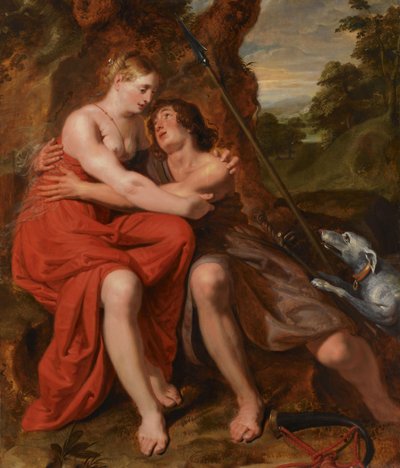 Venus and Adonis by Joos de Pape