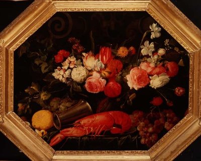 Still Life with a Lobster by Joris van Son