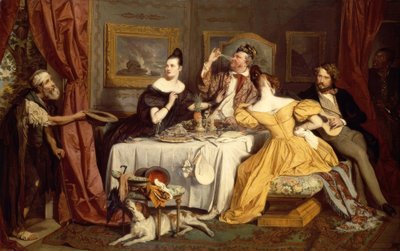 The Rich Glutton by Josef Danhauser