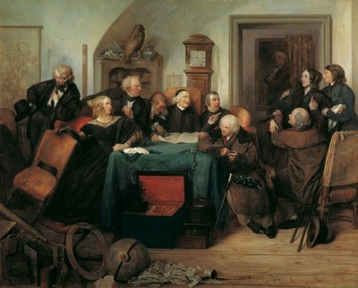 The Reading of the Will by Josef Danhauser