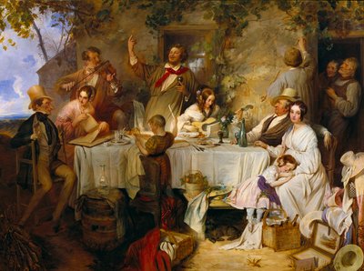 Wine, Women, and Song by Josef Danhauser