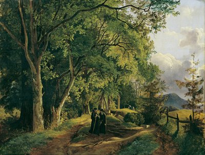 Path to Mariahilfberg near Gutenstein by Josef Feid