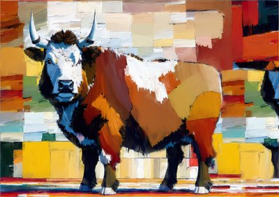 Animals: Hereford Beef 2 by Josef Johann Michel