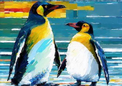 Animals: Penguin 4 by Josef Johann Michel