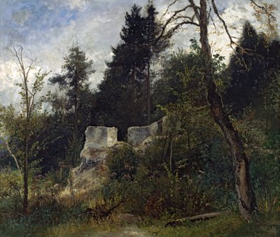 Landscape with Ruin by Josef Wenglein