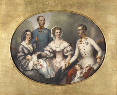 The Emperor Family of Austria, 1856 by Joseph Bayer