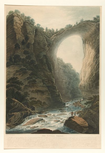 The Natural Bridge (Va.) by Joseph Constantine Stadler