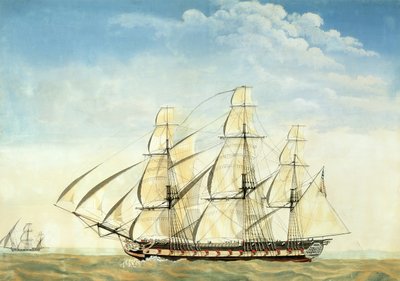 The frigate USS Essex by Joseph Howard