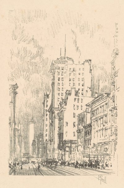 Broadway, Above Twenty-Third Street by Joseph Pennell