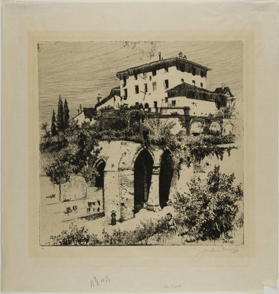 Fonte Nuova, Siena by Joseph Pennell