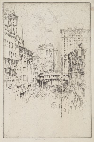 Forty-Second Street by Joseph Pennell