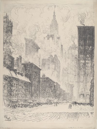 From Fulton Street by Joseph Pennell