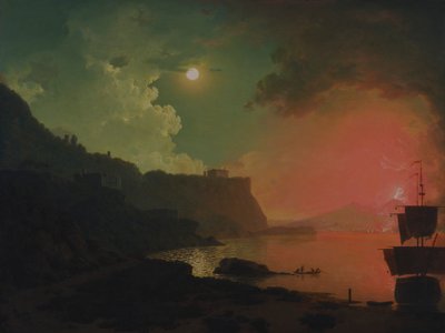 Vesuvius from Posillipo by Joseph Wright of Derby