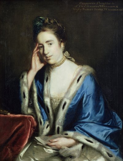 Portrait of Charlotte Walsingham, 1760 by Joshua Reynolds