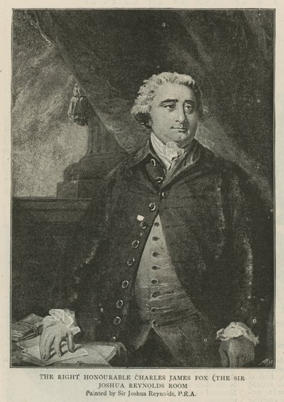 The Right Honourable Charles James Fox by Joshua Reynolds