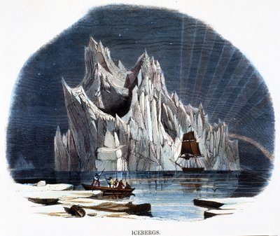 Icebergs, from Phenomena of Nature by Josiah Wood Whymper